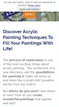 Mobile Screenshot of explore-acrylic-painting.com